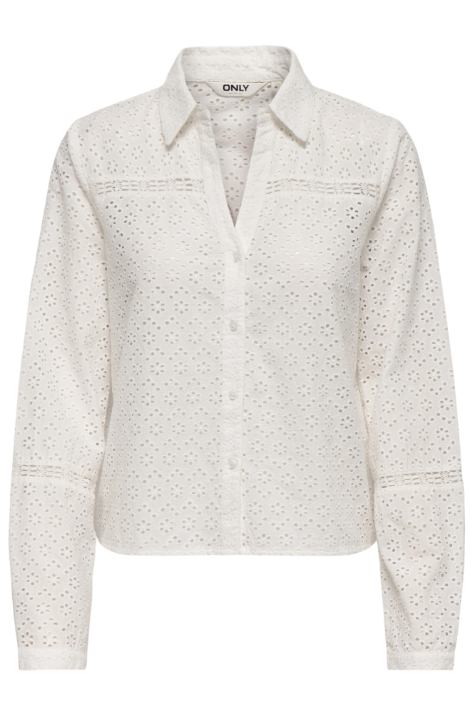 ONLANGUS L/S EMB SHIRT EX WVN 15368787 Bright White